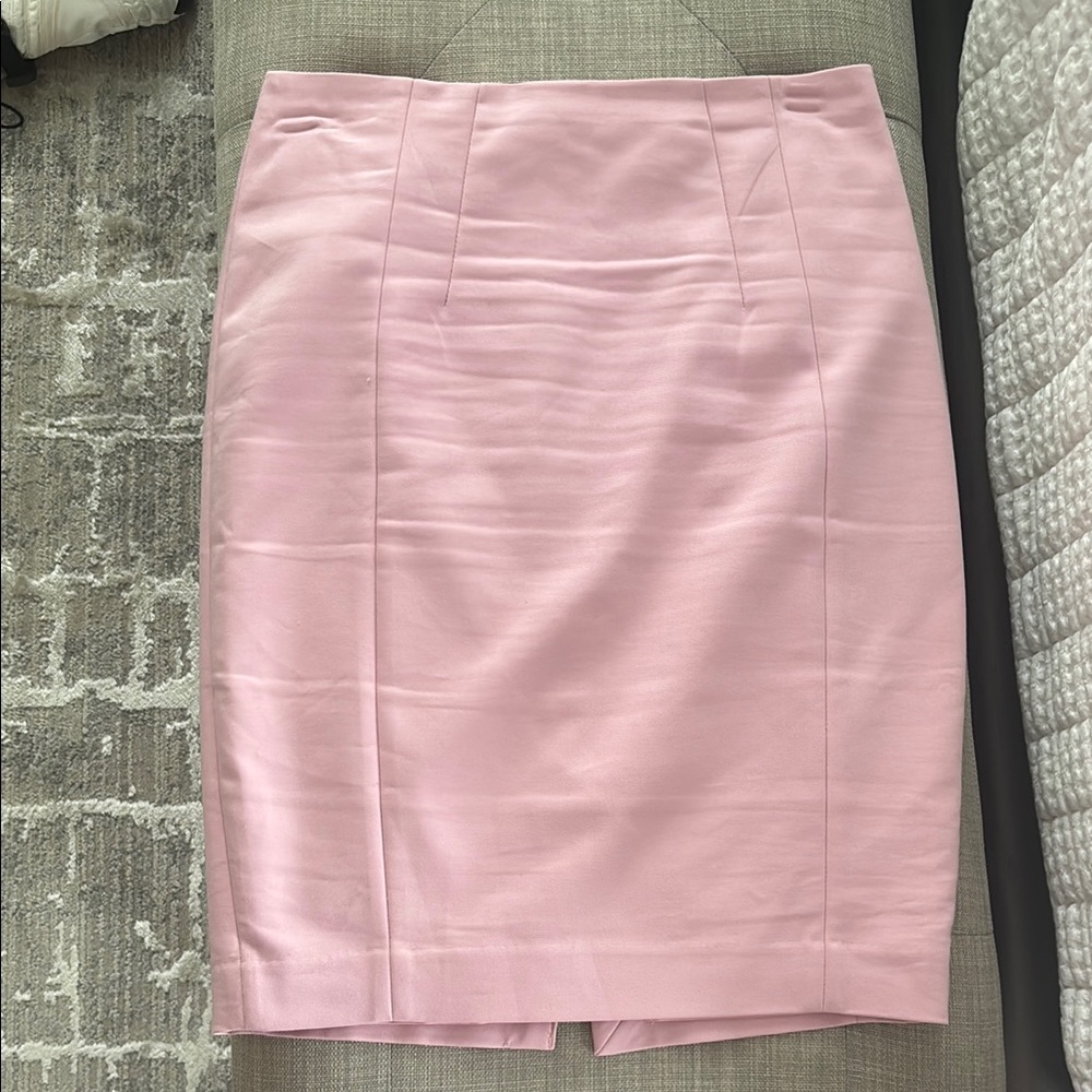 Express Pink Pencil Skirt Knee-Length Workwear